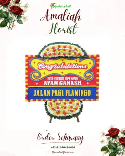 Bunga Papan Congratulation di Belalang